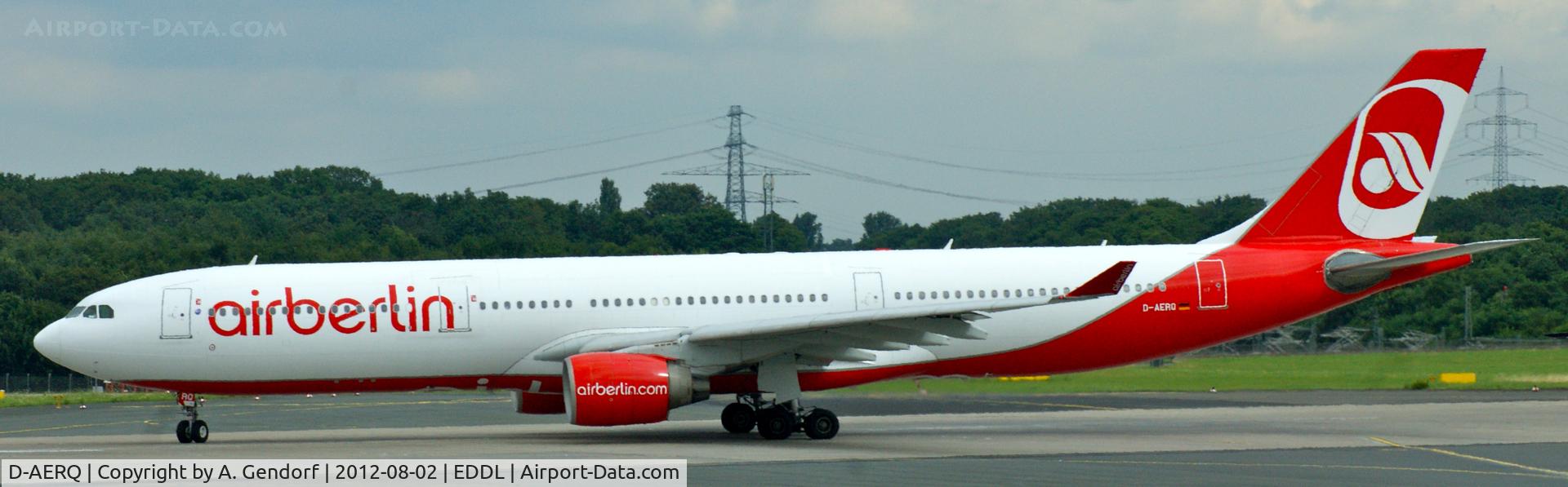 D-AERQ, 1996 Airbus A330-322 C/N 127, Air Berlin, seen here at Düsseldorf Int´l (EDDL)