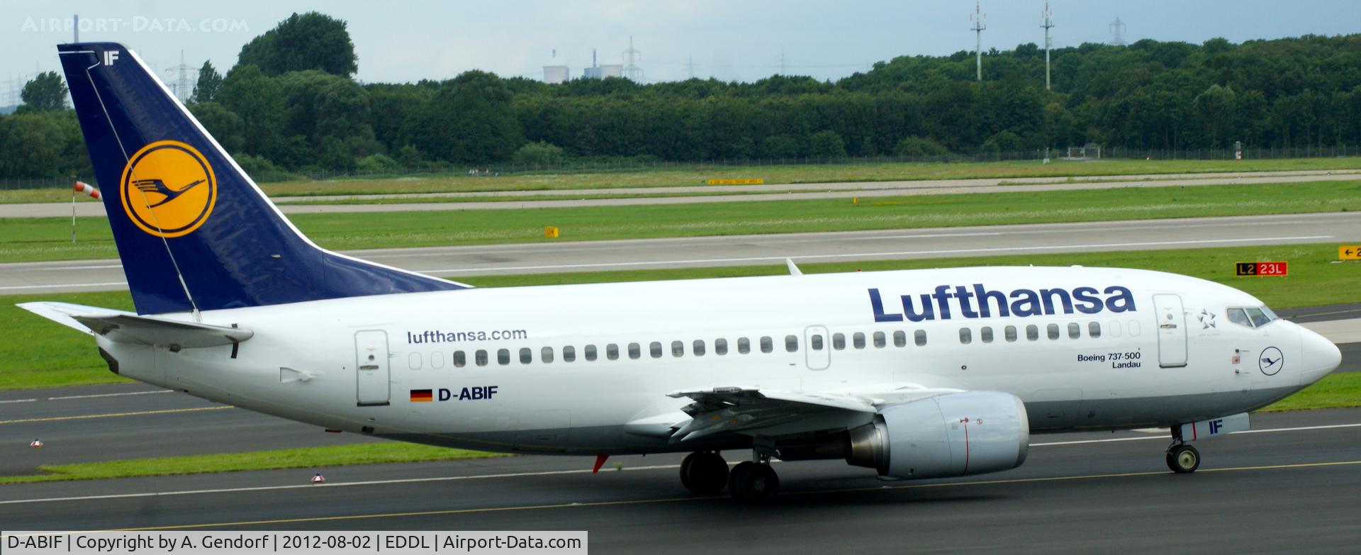 D-ABIF, 1991 Boeing 737-530 C/N 24820, Lufthansa, here on taxiway M for departure at Düsseldorf Int´l (EDDL)