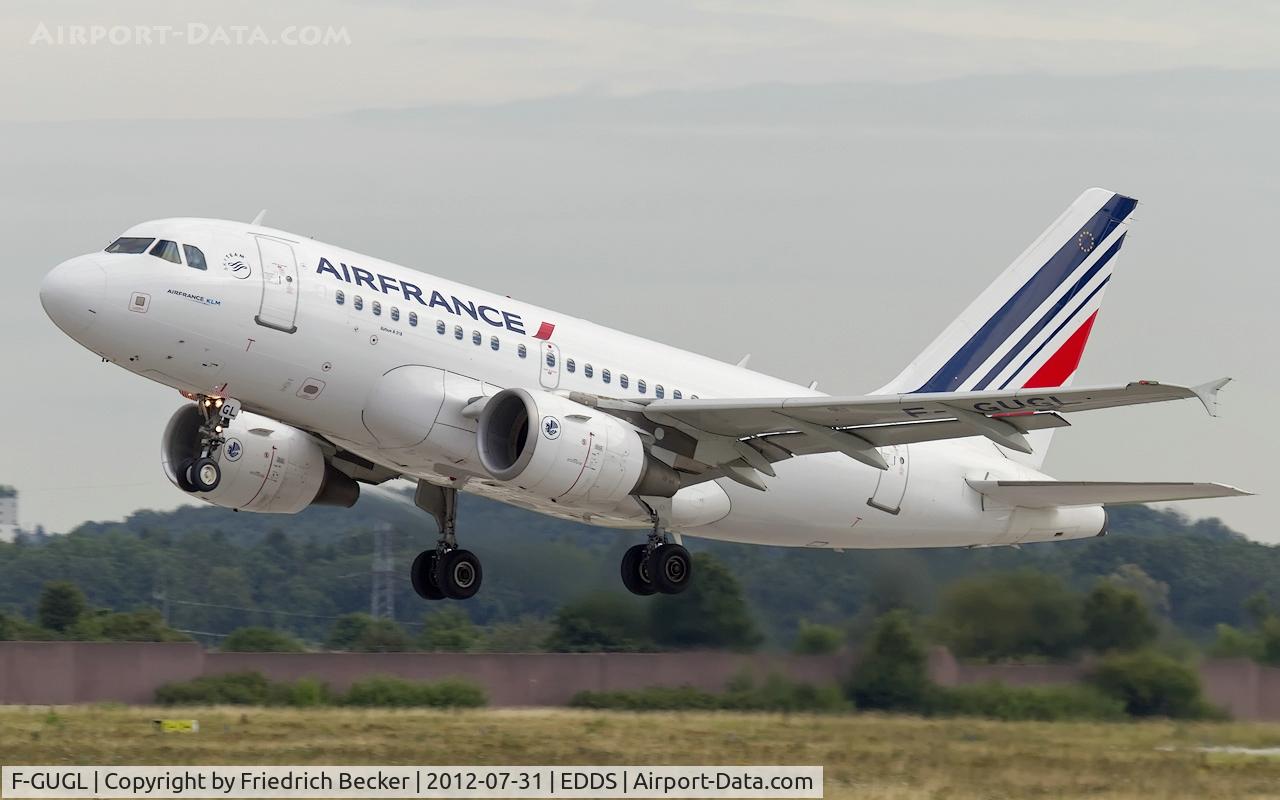 F-GUGL, 2006 Airbus A318-111 C/N 2686, departure from Stuttgart
