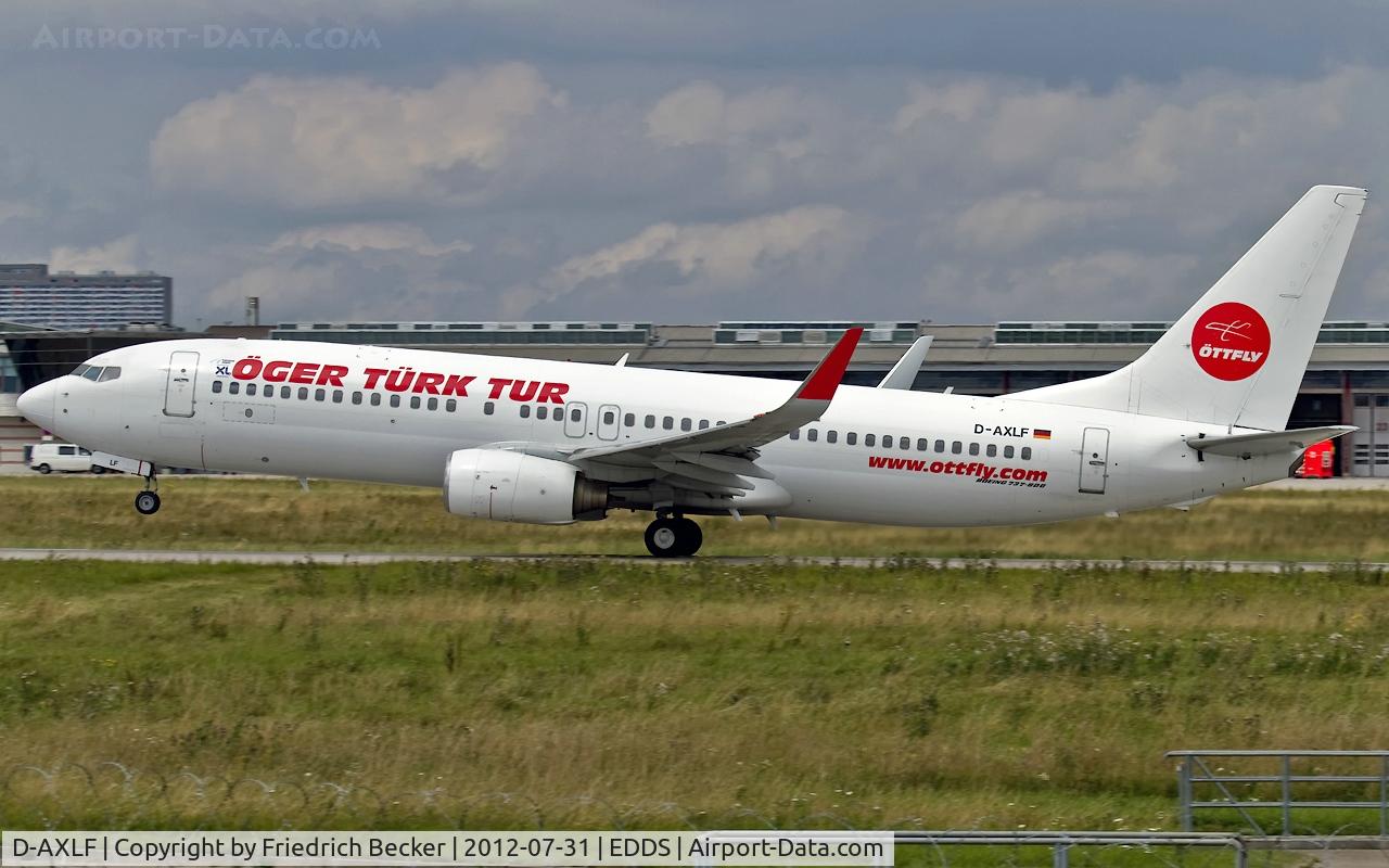 D-AXLF, 1998 Boeing 737-8Q8 C/N 28218, departure from Stuttgart