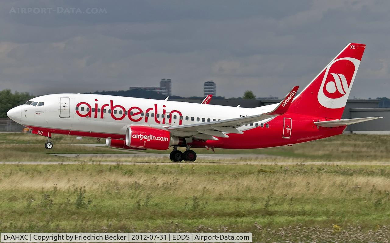D-AHXC, 2007 Boeing 737-7K5 C/N 34693, departure from Stuttgart