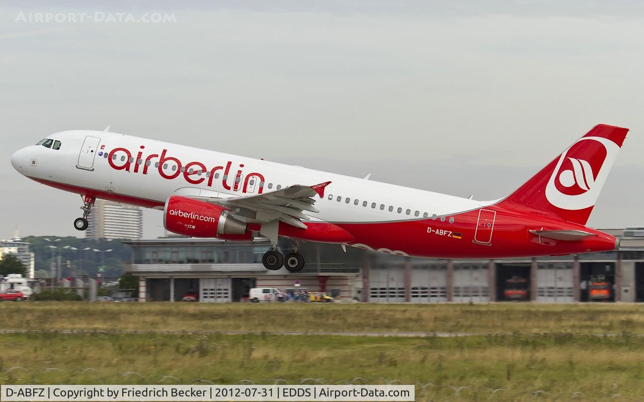 D-ABFZ, 2012 Airbus A320-214 C/N 4988, departure from Stuttgart