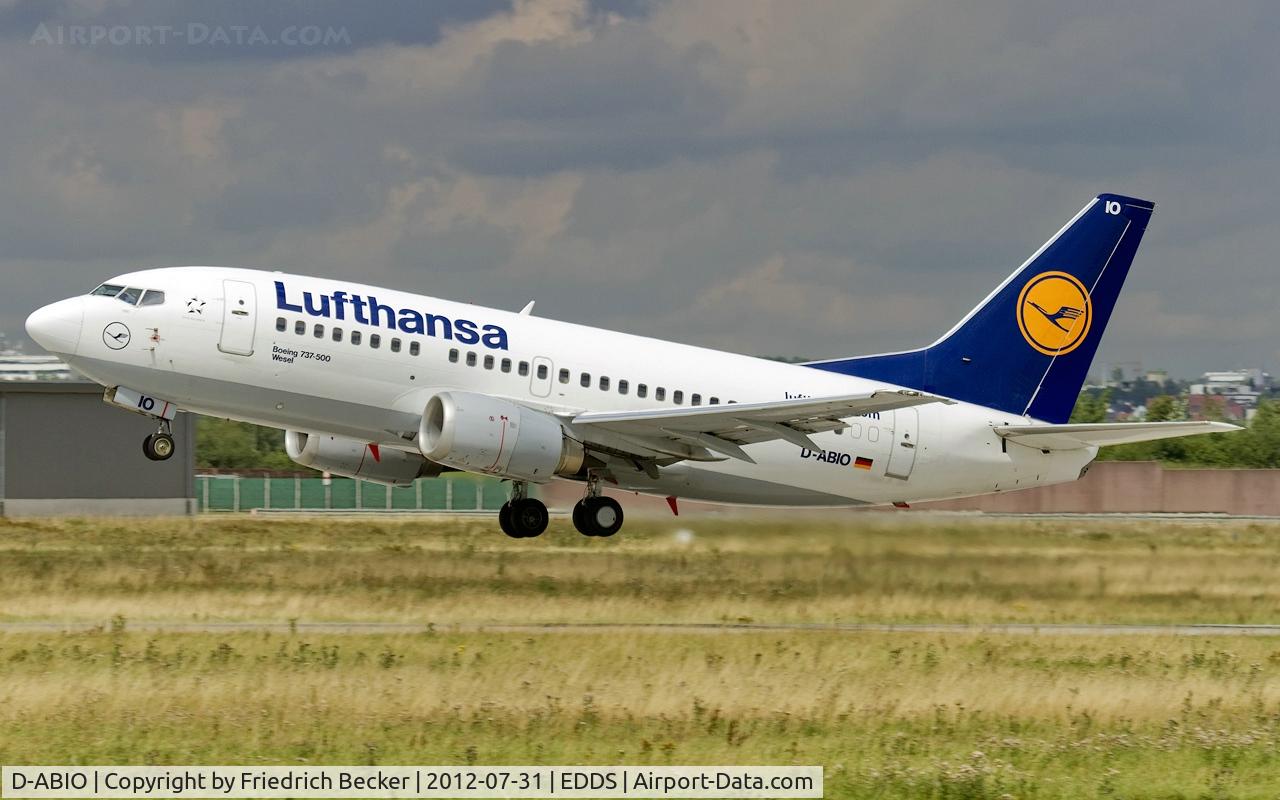 D-ABIO, 1991 Boeing 737-530 C/N 24939, departure from Stuttgart