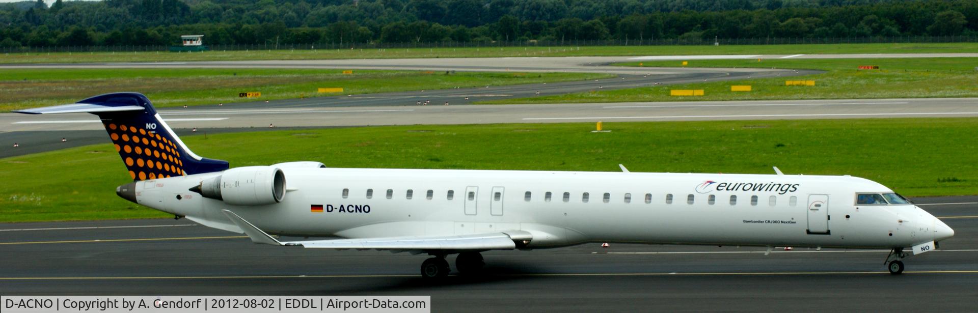 D-ACNO, 2010 Bombardier CRJ-900 NG (CL-600-2D24) C/N 15255, Eurowings (Lufthansa Regional cs.), seen here waiting on taxiway M for take off clearence at Düsseldorf Int´l (EDDL)