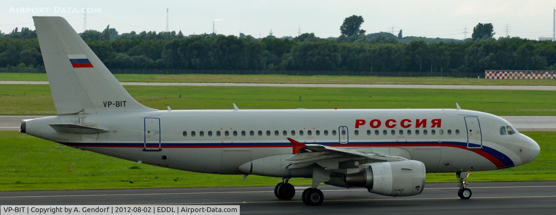 VP-BIT, 2002 Airbus A319-111 C/N 1761, Rossiya, on the taxiway at Düsseldorf Int´l (EDDL)