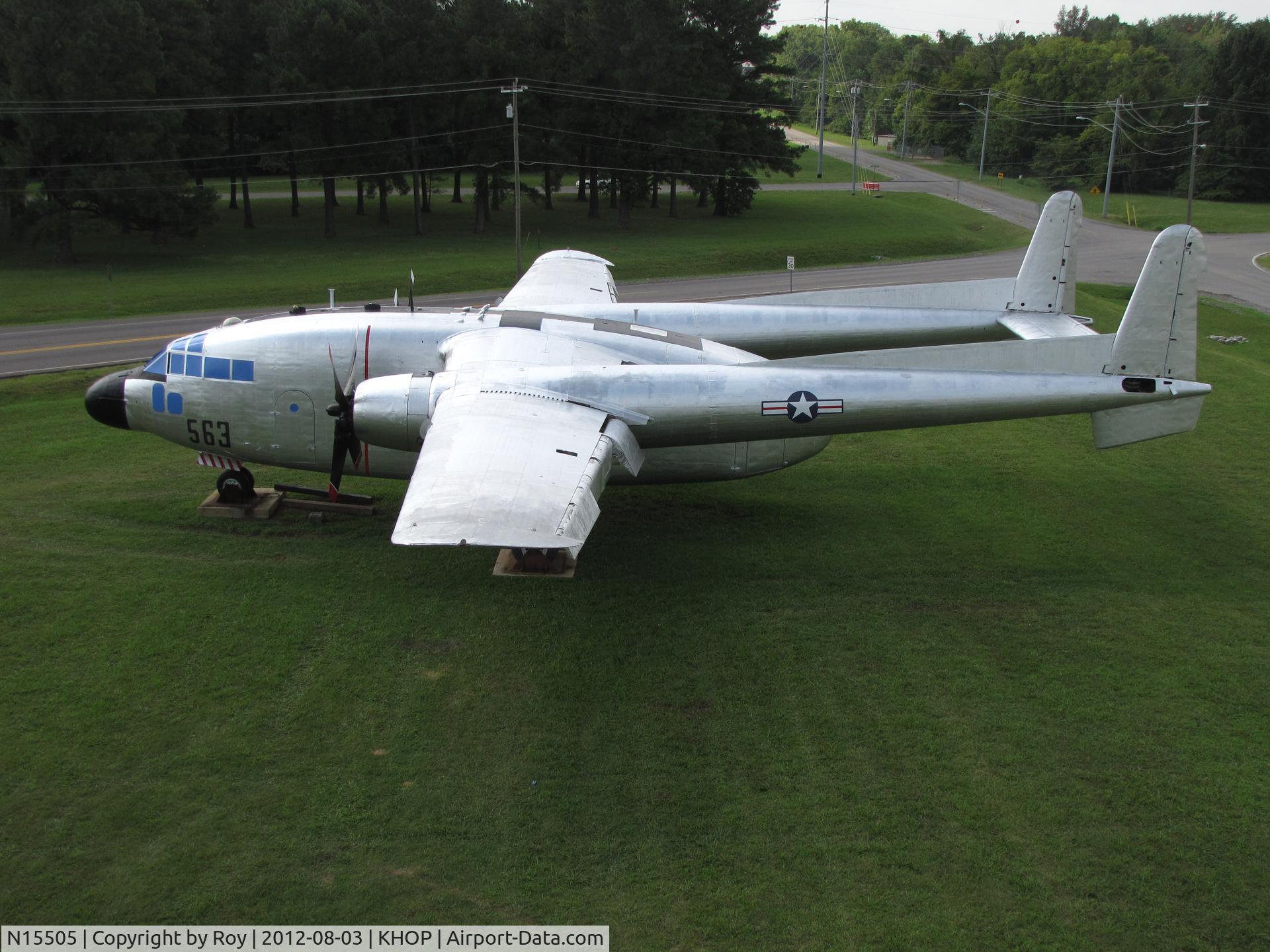 N15505, 1968 Fairchild C-119G Flying Boxcar C/N 10676, Restored to reflect USAF C-119 , plane is ex. RCAF '22101' , 51-2687  true serial , 563 reflects an US Army Avn Company that has restored this aircraft