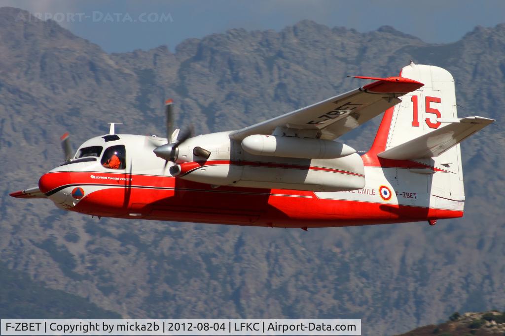 F-ZBET, Grumman TS-2A/Conair Turbo Firecat C/N 703, Take off in  36
