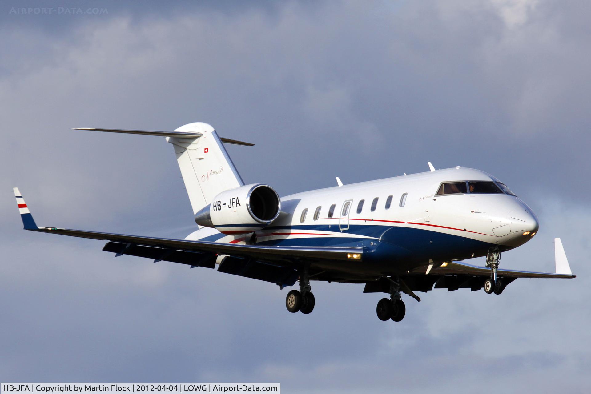 HB-JFA, 2007 Bombardier Challenger 605 (CL-600-2B16) C/N 5715, .....