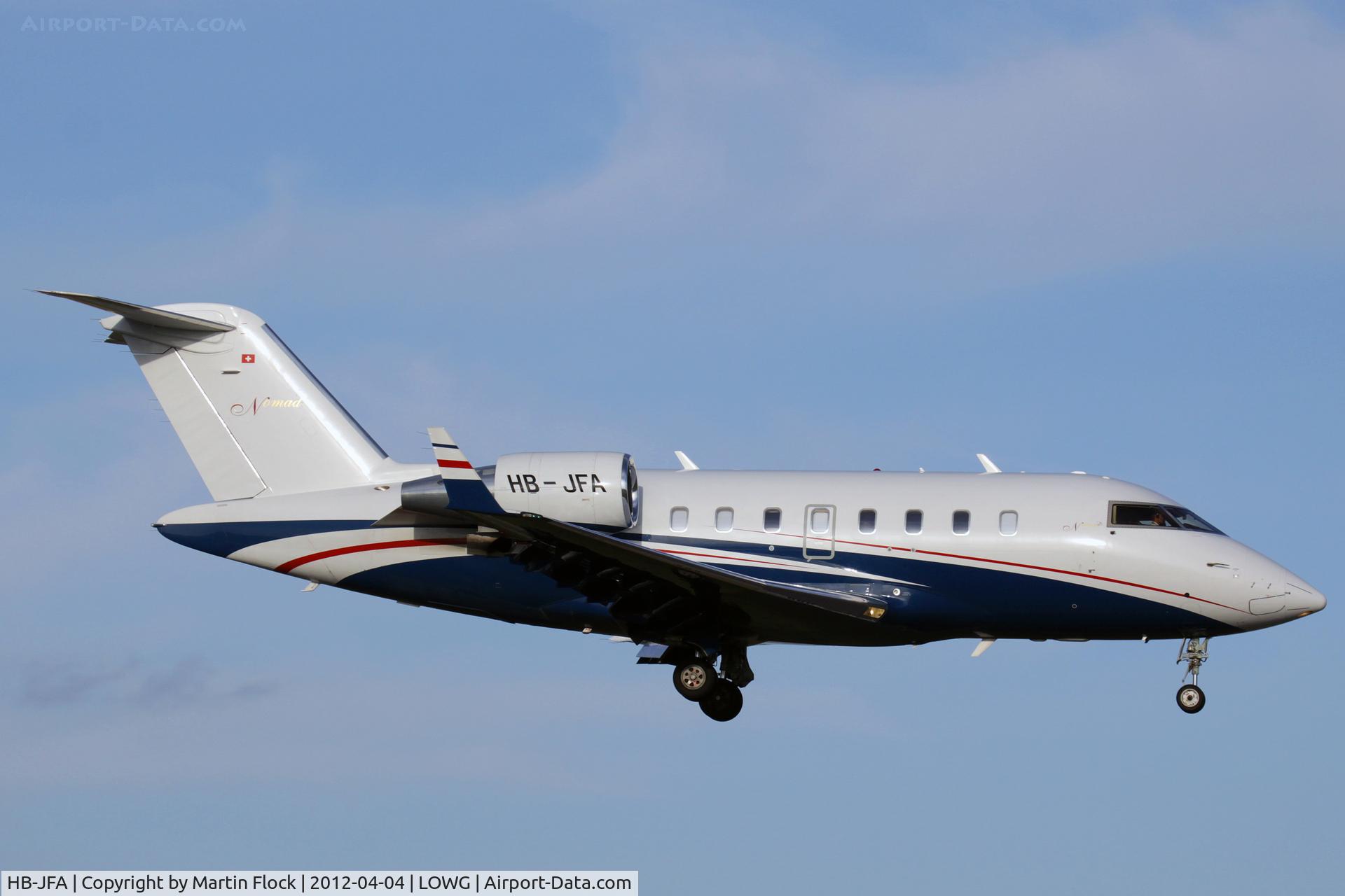 HB-JFA, 2007 Bombardier Challenger 605 (CL-600-2B16) C/N 5715, .....