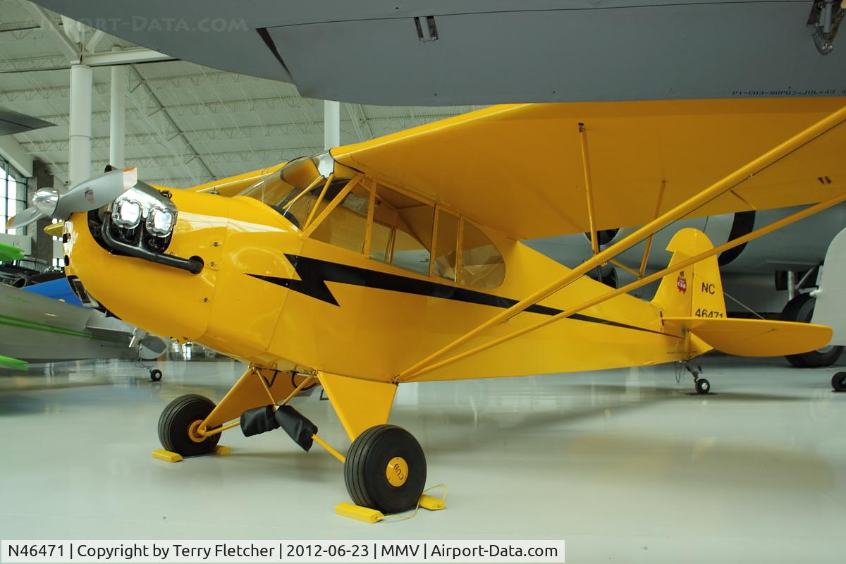 N46471, 1942 Piper J3L-65 Cub C/N G31, At Evergreen Air & Space Museum
 ex USAAF 43-3039