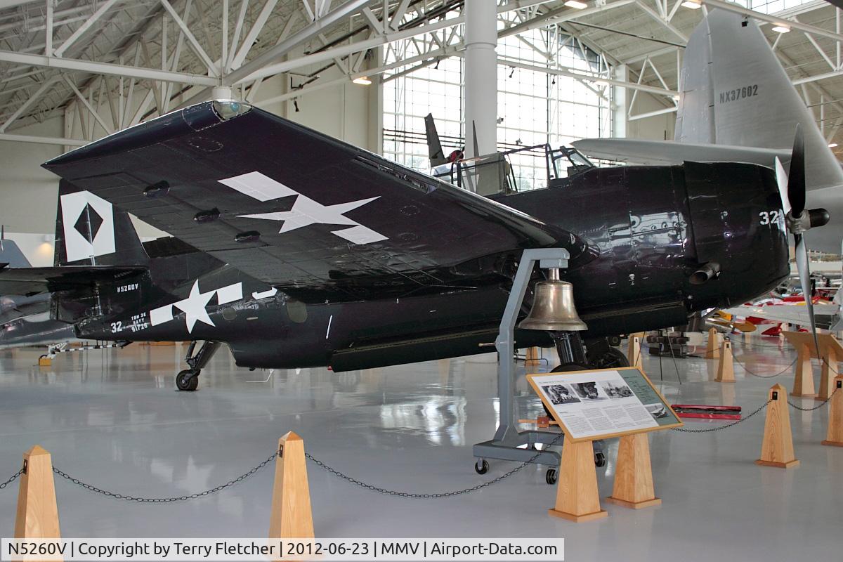 N5260V, 1945 Grumman TBM-3E Avenger C/N 4631 (Bu91726), At Evergreen Air & Space Museum