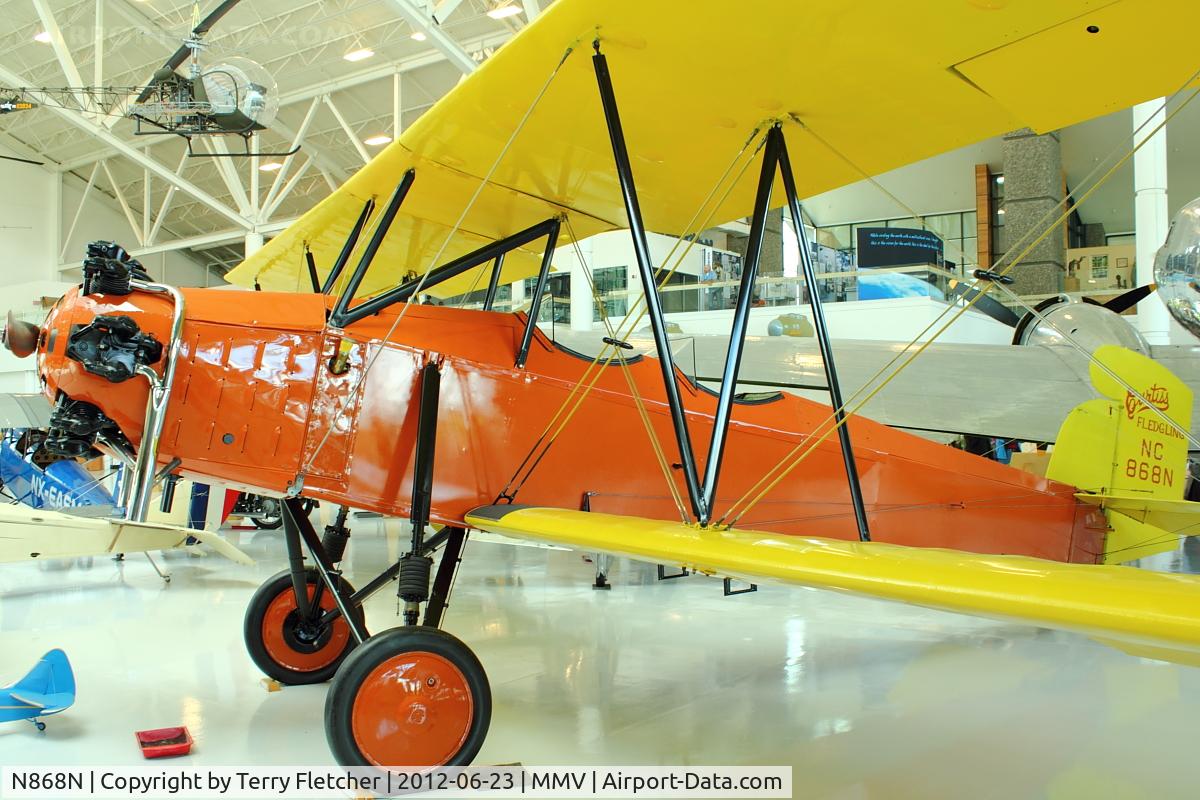 N868N, 1929 Curtiss-Wright Fledgling C/N B-51, At Evergreen Air & Space Museum