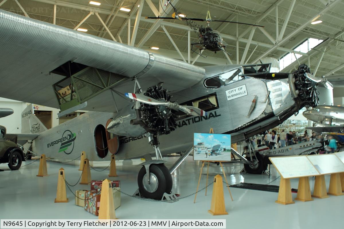 N9645, 1928 Ford 5-AT-B Tri-Motor C/N 8, At Evergreen Air & Space Museum