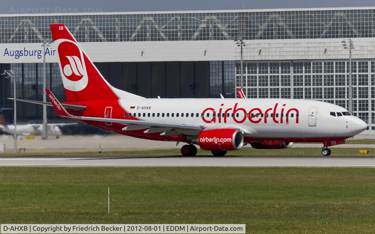 D-AHXB, 2007 Boeing 737-7K5 C/N 30717/2228, departure from Munich