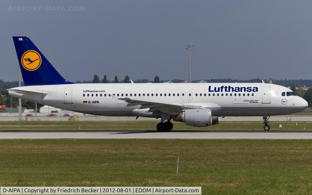 D-AIPA, 1989 Airbus A320-211 C/N 0069, departure from Munich