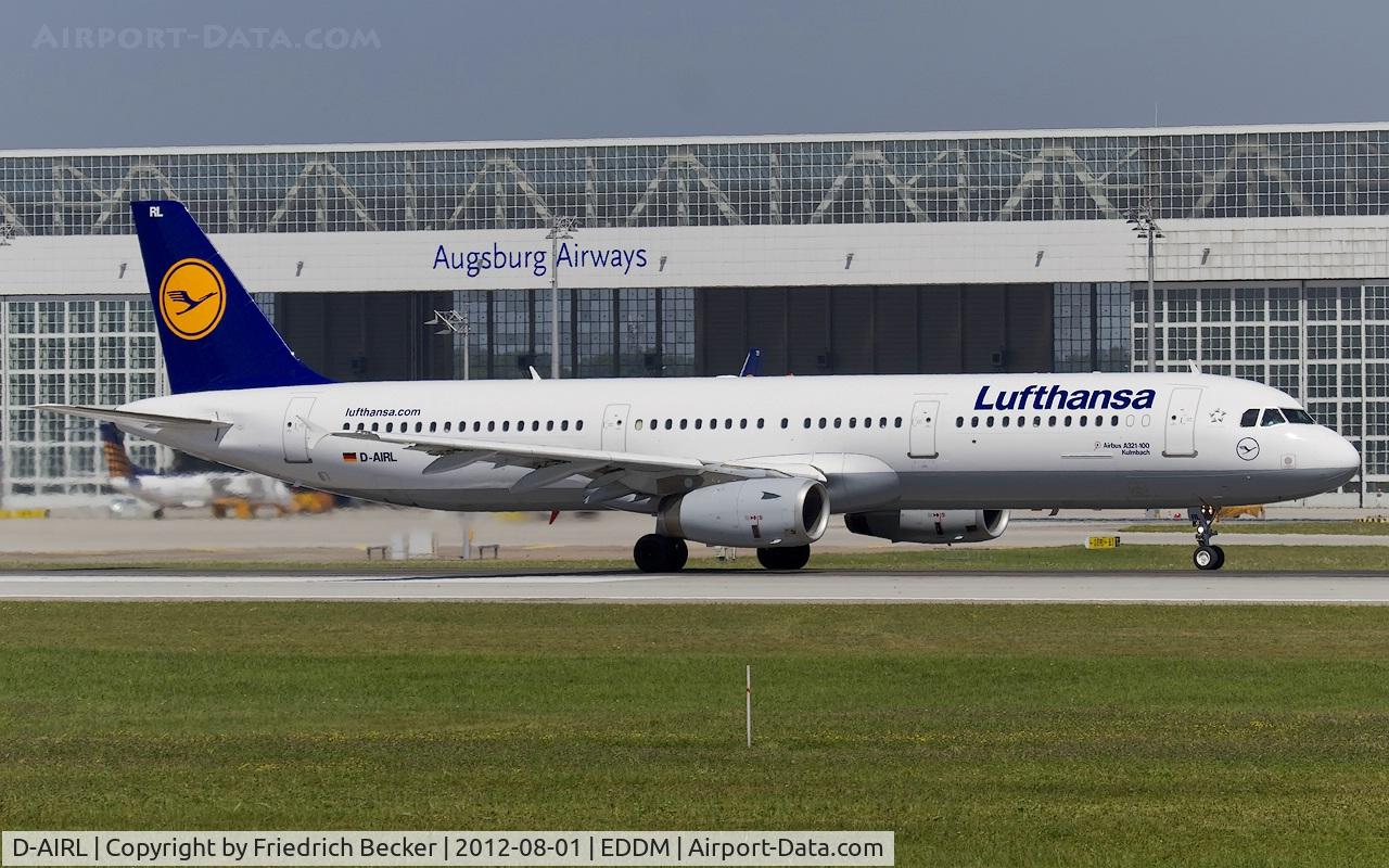 D-AIRL, 1994 Airbus A321-131 C/N 505, departure from Munich