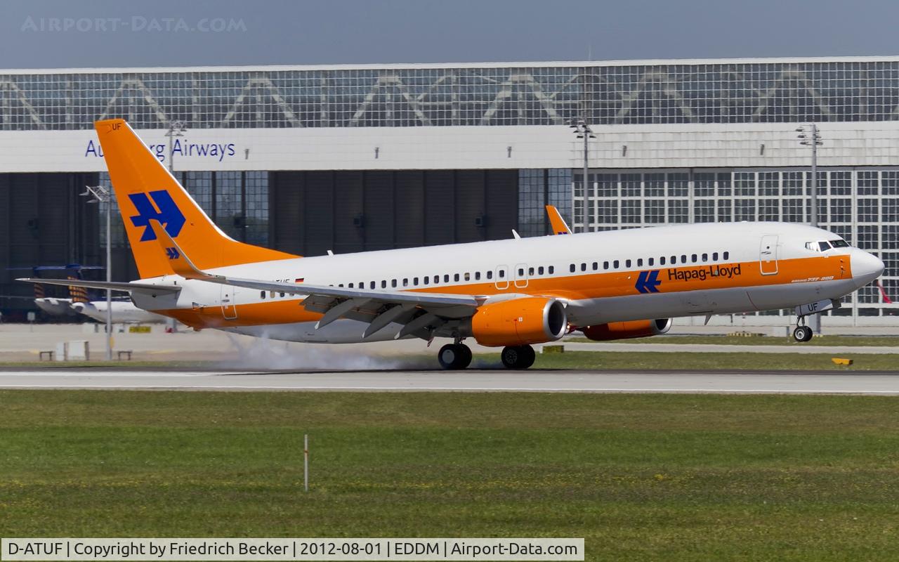 D-ATUF, 2006 Boeing 737-8K5 C/N 34687, touchdown
