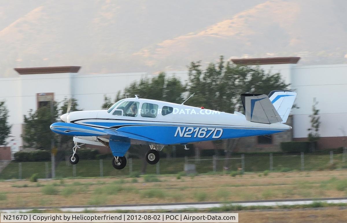 N2167D, 1953 Beech D35 C/N D-3514, Capt Hal lifting off from 26L