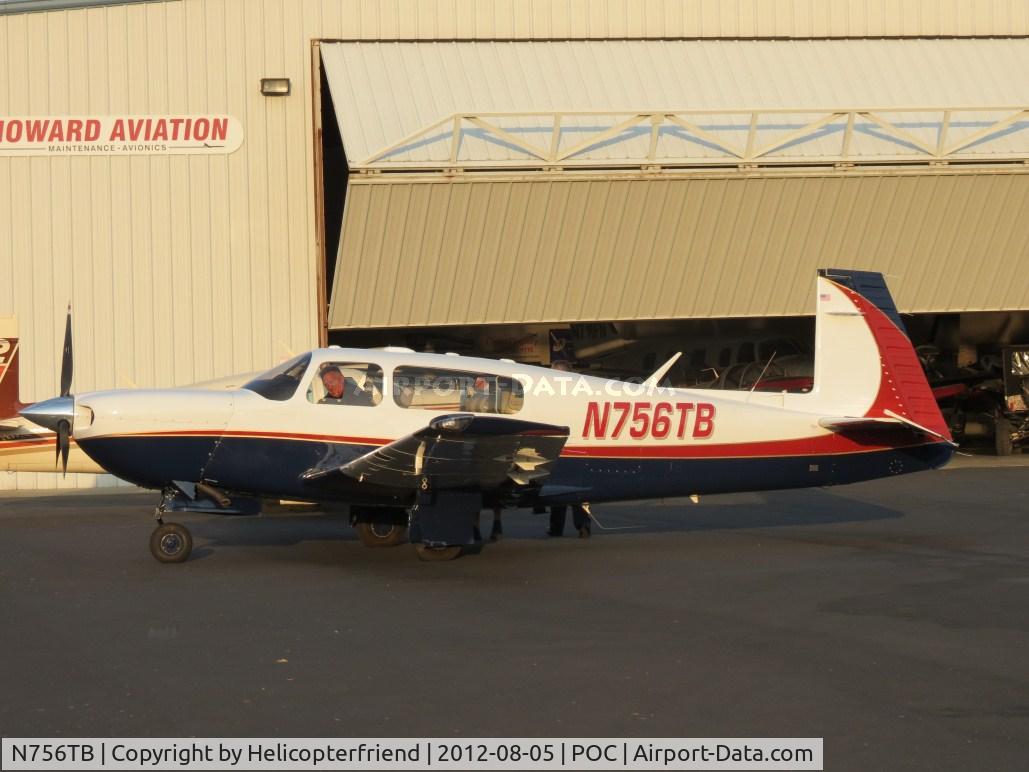 N756TB, 1990 Mooney M20M Bravo C/N 27-0047, Parked at Howard Aviation with pending N Number change 04/27/2012