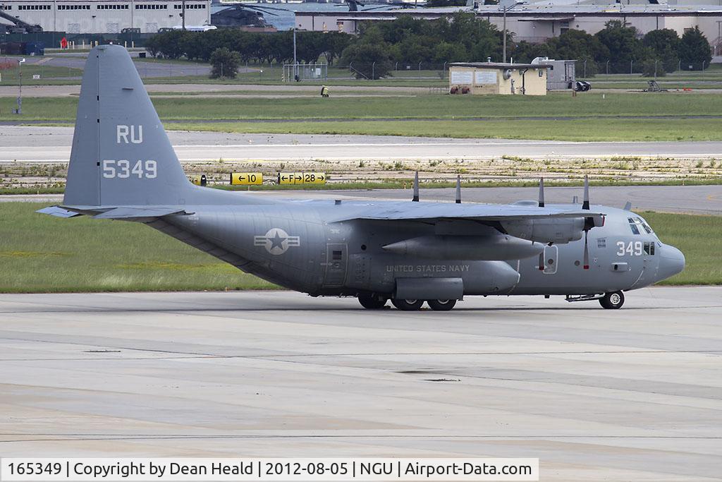 165349, 1995 Lockheed Martin C-130T Hercules C/N 382-5406, US Navy Lockheed C-130T Hercules 165349 parked on the cargo ramp at Chambers Field.