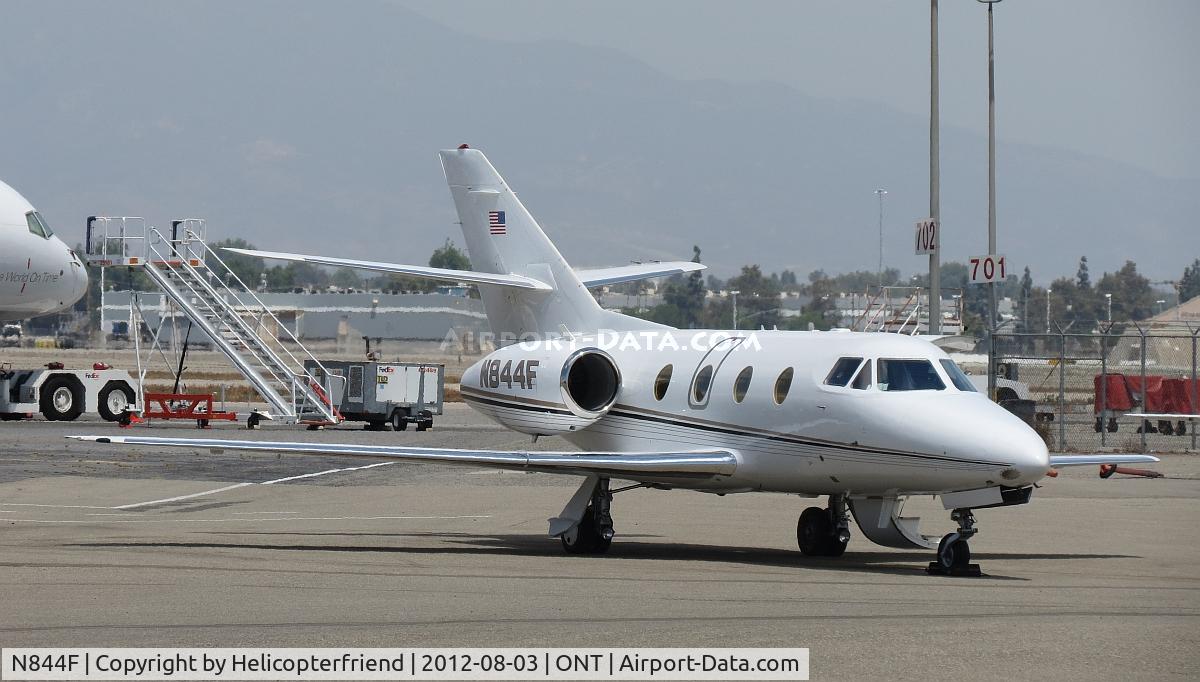 N844F, 1982 Dassault-breguet Falcon 10 C/N 201, Parked on the southside
