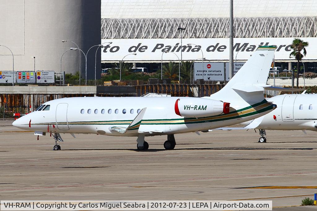 VH-RAM, 2008 Dassault Falcon 2000EX C/N 162, Parked in the ramp