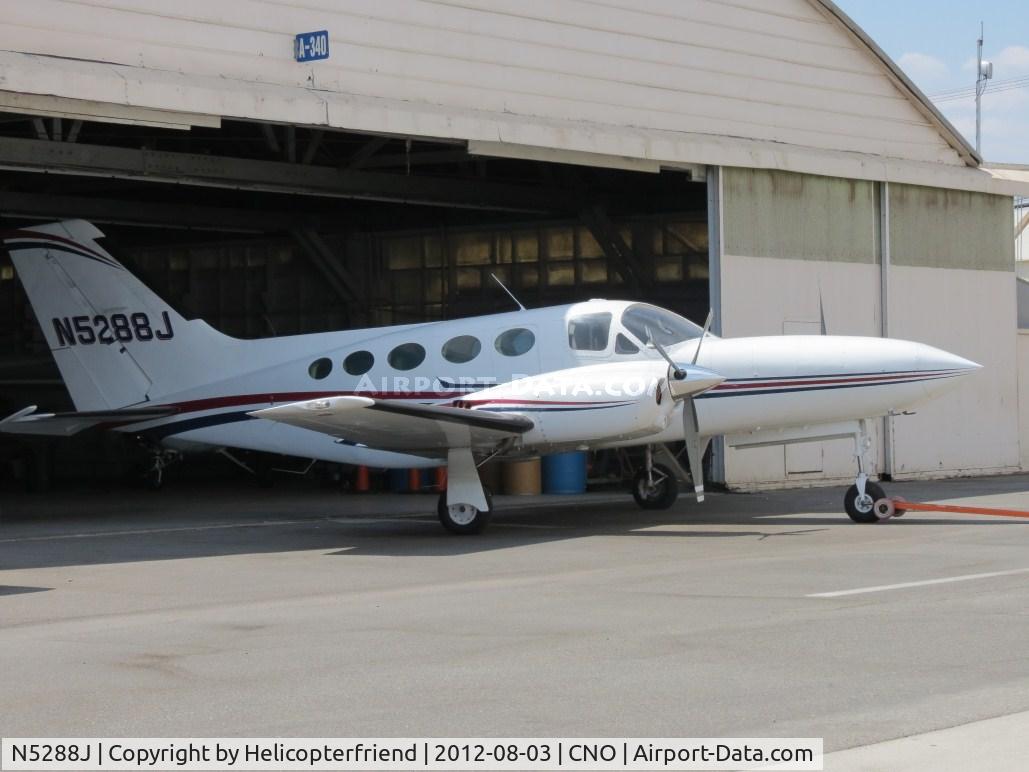 N5288J, 1976 Cessna 421C Golden Eagle C/N 421C0158, Being ready to be moved from the hanger