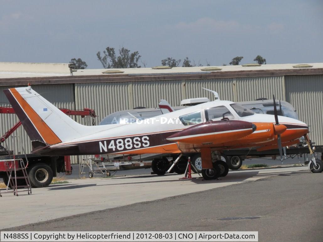 N488SS, 1960 Cessna 310D C/N 39212, Parked at a mechanics hanger