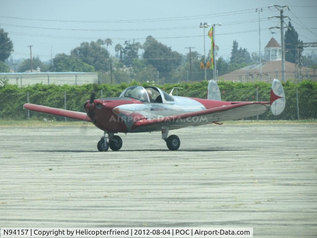 N94157, 1946 Erco 415C Ercoupe C/N 1480, Checking compass readings