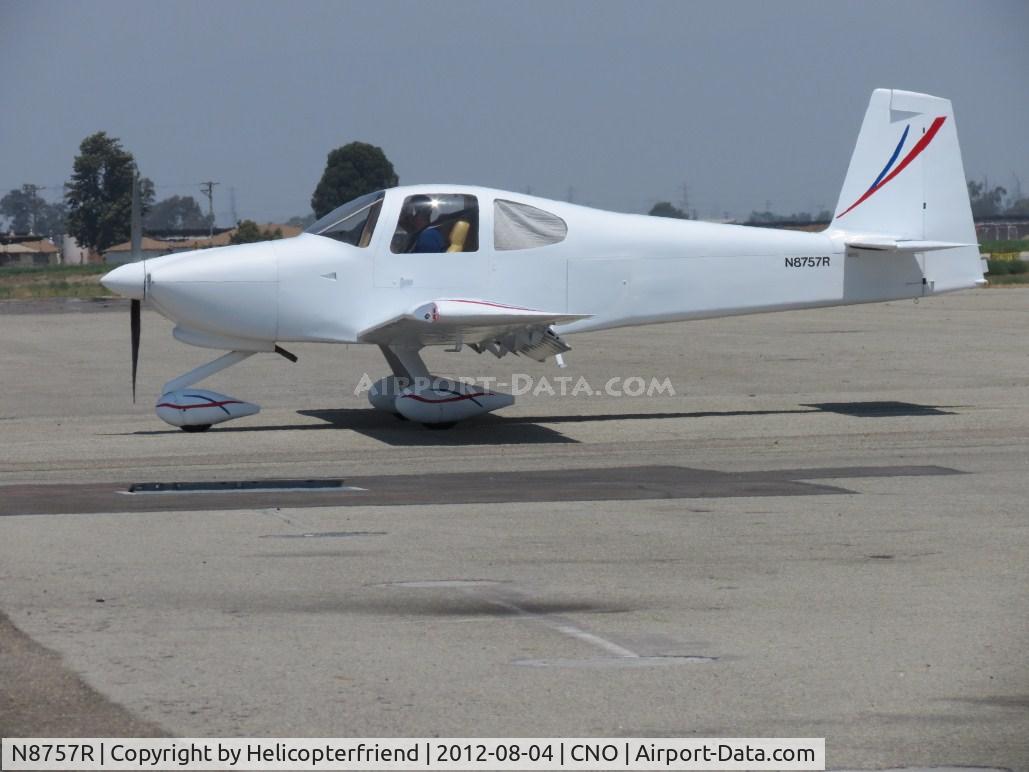 N8757R, 2011 Vans RV-10 C/N 001, After receiving permission, she starts taxiing back to her hanger