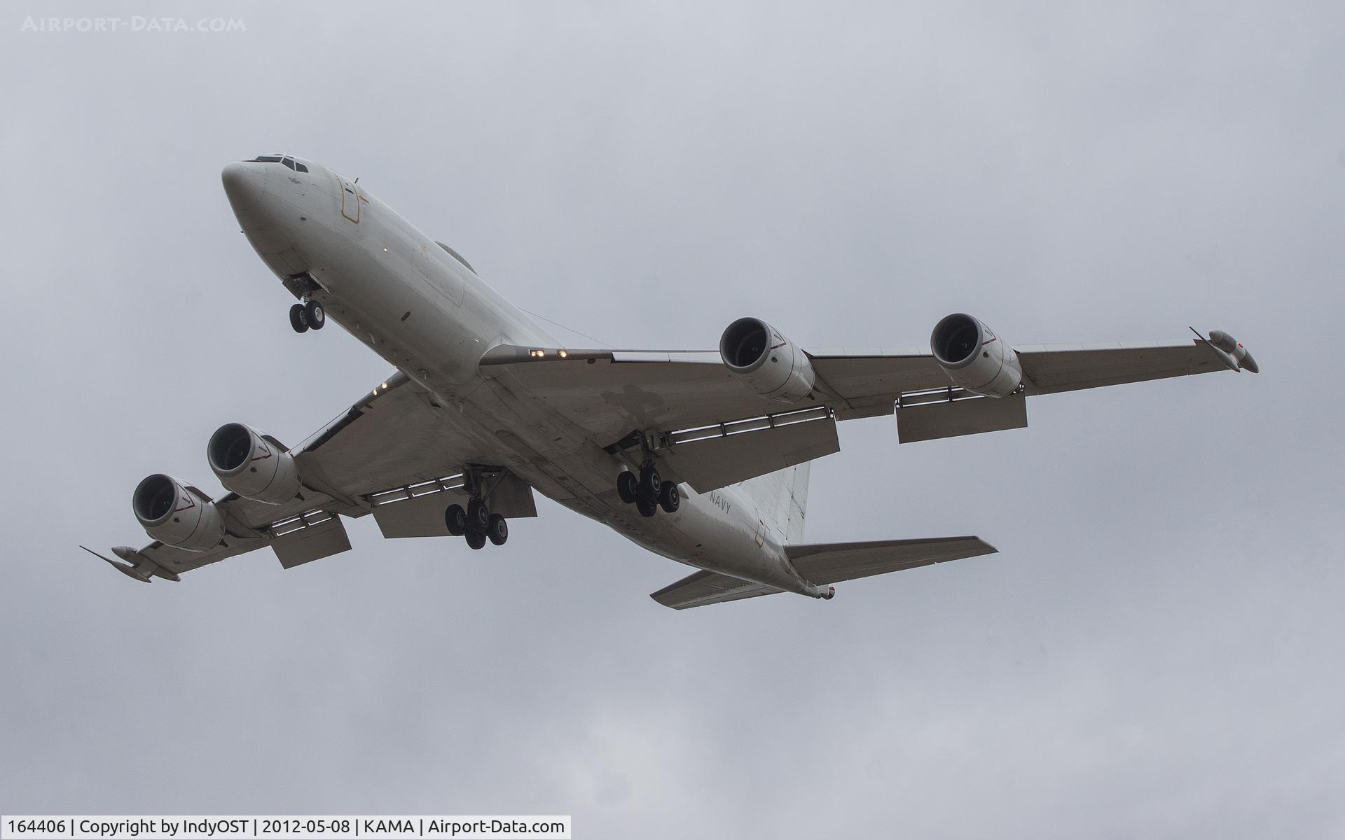 164406, 1990 Boeing E-6B Mercury C/N 24505/998, Caught this E-6B in the pattern at Rick Husband right after work.  I was naturally excited about this - this was the aircraft type that I flew on in the Navy back in the 90s.