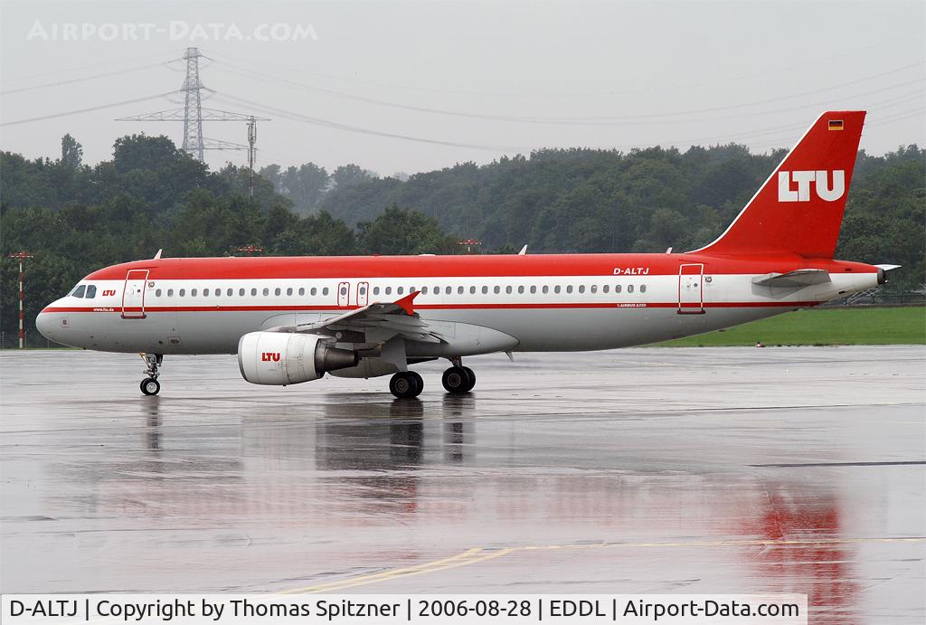 D-ALTJ, 2002 Airbus A320-214 C/N 1838, Lineup Rwy23L after heavy rain