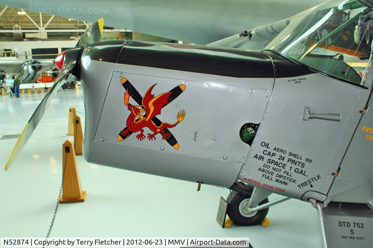 N52874, 1947 Auster MK 6 C/N TAY-371-W, At Evergreen Air and Space Museum