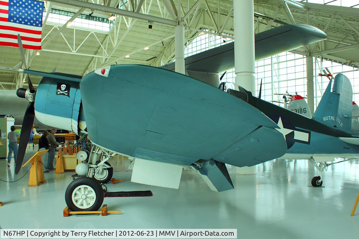 N67HP, 1945 Goodyear FG-1D Corsair C/N 3356, At Evergreen Air and Space Museum