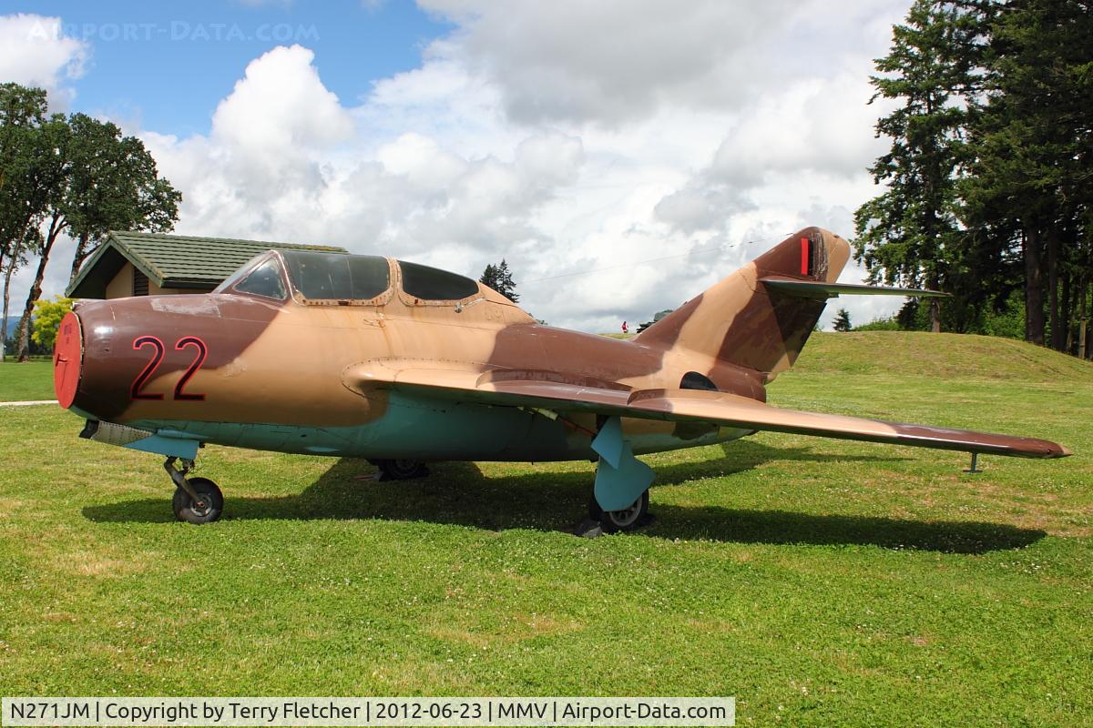 N271JM, 1954 Mikoyan-Gurevich MiG-15UTI C/N 242271, At Evergreen Air and Space Museum