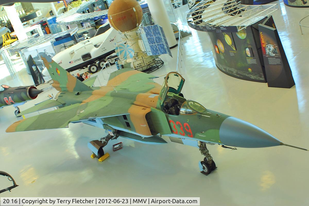 20 16, Mikoyan-Gurevich MiG-23ML C/N 0390324635, At Evergreen Air and Space Museum