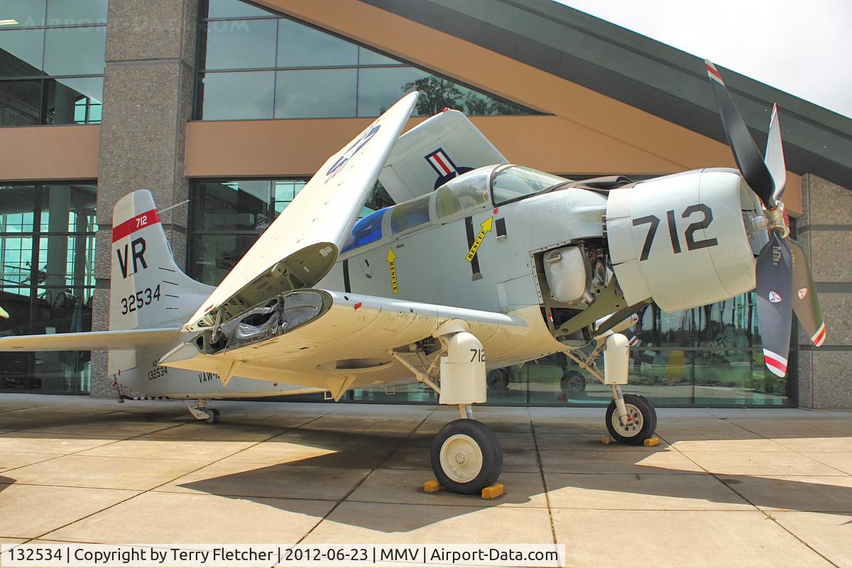 132534, Douglas EA-1F Skyraider C/N 8929, At Evergreen Air and Space Museum