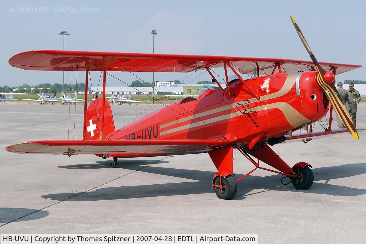 HB-UVU, 1954 CASA 1-131E Jungmann C/N 2062, Fly-in participant at Black Forest Airport Lahr, Germany