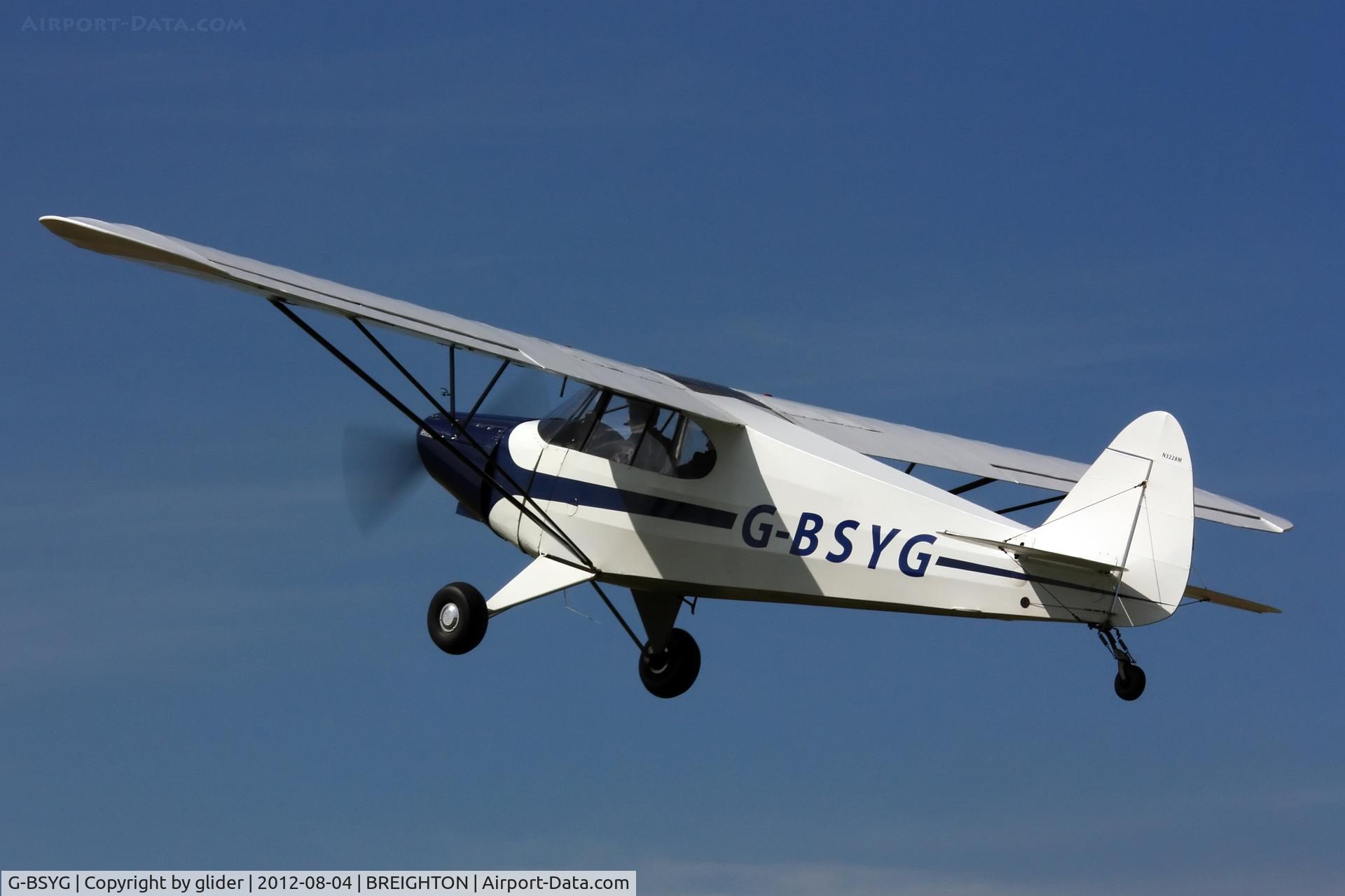 G-BSYG, 1947 Piper PA-12 Super Cruiser C/N 12-2106, Off again