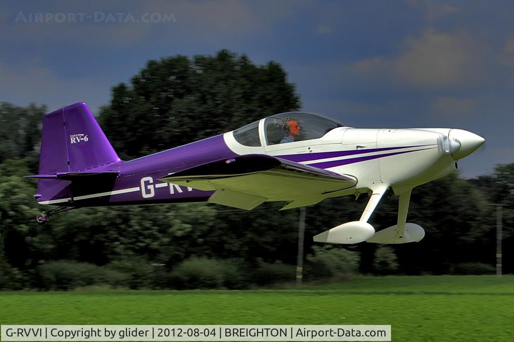 G-RVVI, 2000 Vans RV-6 C/N PFA 181-12418, Not one of the regular visitors but, very welcome on that quiet day