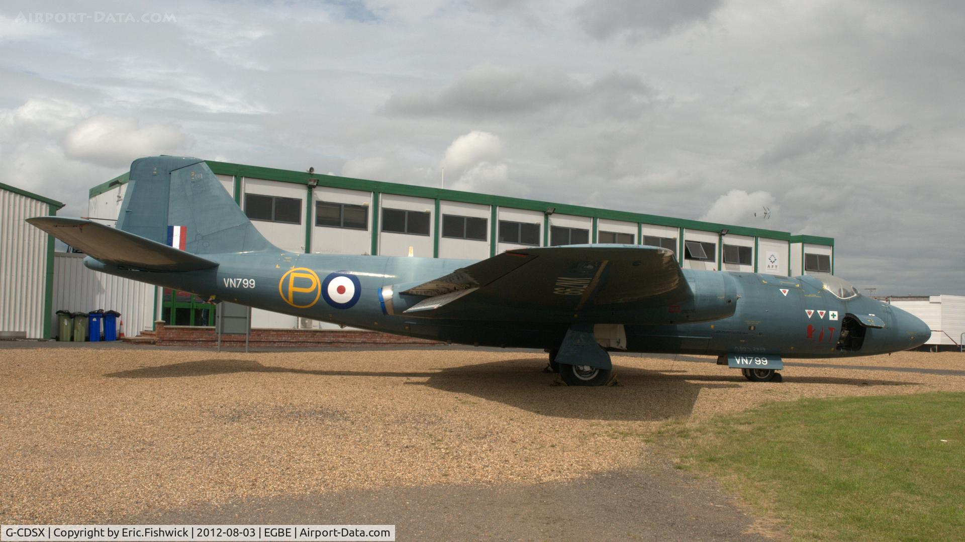 G-CDSX, 1954 English Electric Canberra T.4 C/N EEP71367, G-CDSX at Airbase, Coventry Airport West.