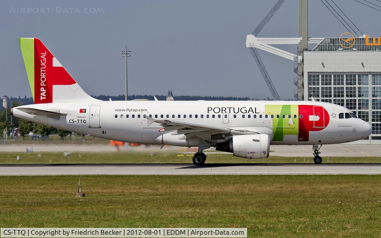 CS-TTQ, 1996 Airbus A319-111 C/N 629, departure from Munich