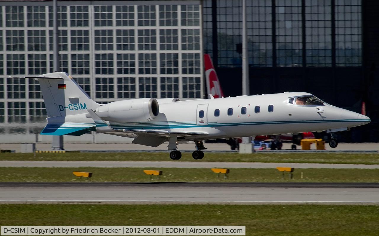 D-CSIM, 2004 Learjet 60 C/N 60-274, moments prior touchdown