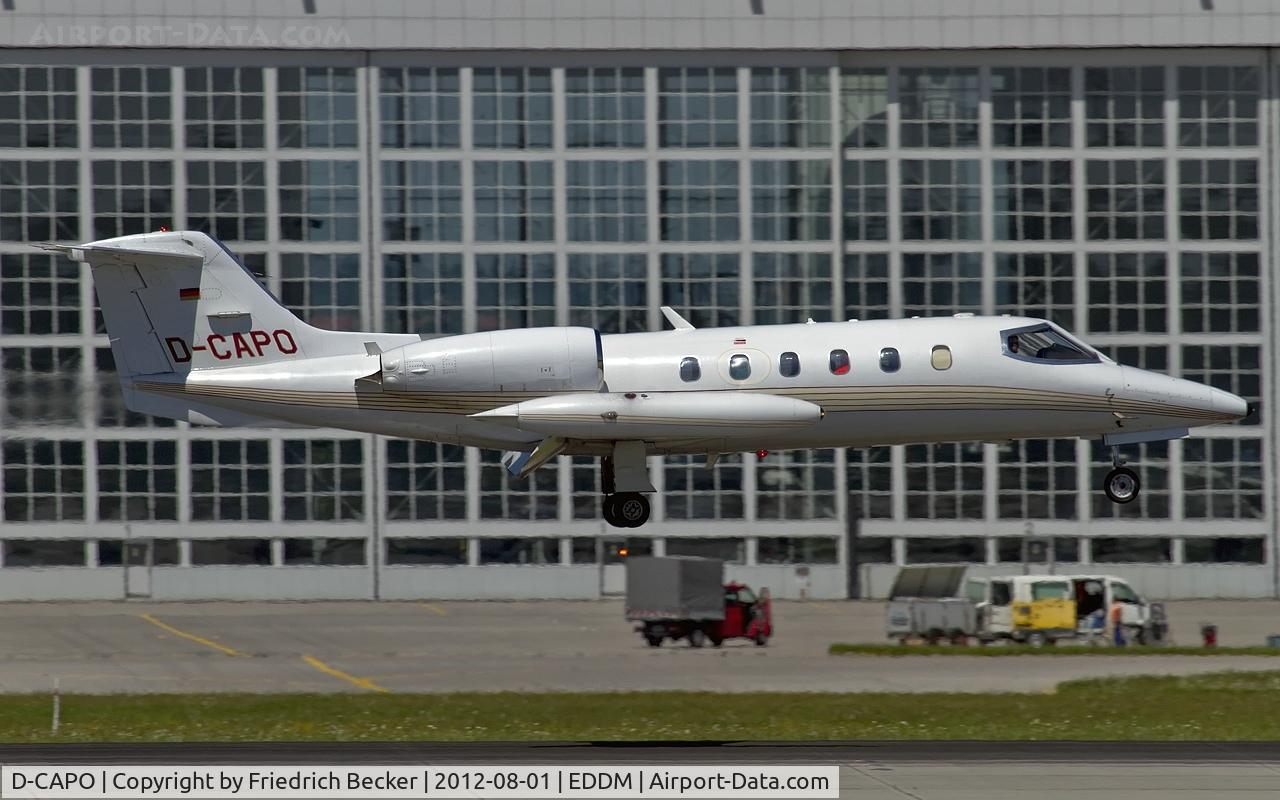 D-CAPO, 1977 Learjet 35A C/N 35A-159, moments prior touchdown