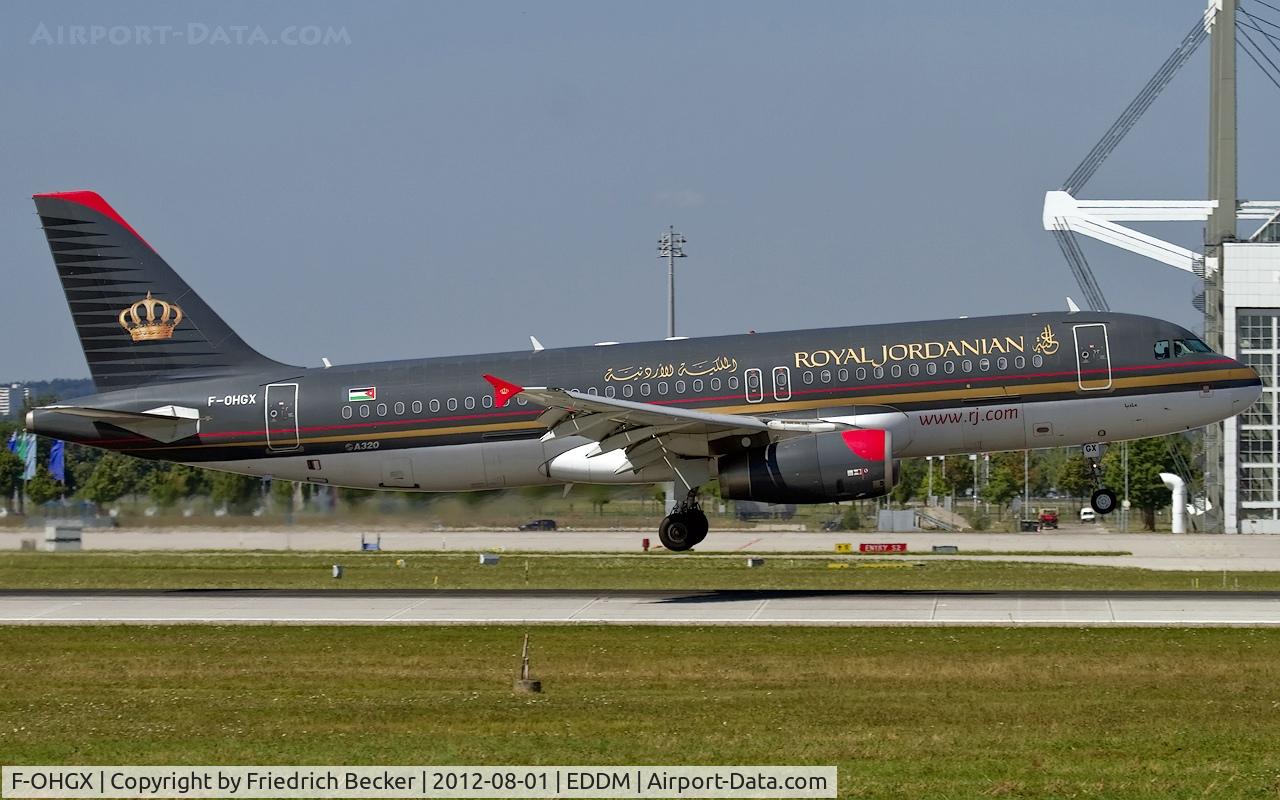 F-OHGX, 2006 Airbus A320-232 C/N 2953, moments prior touchdown
