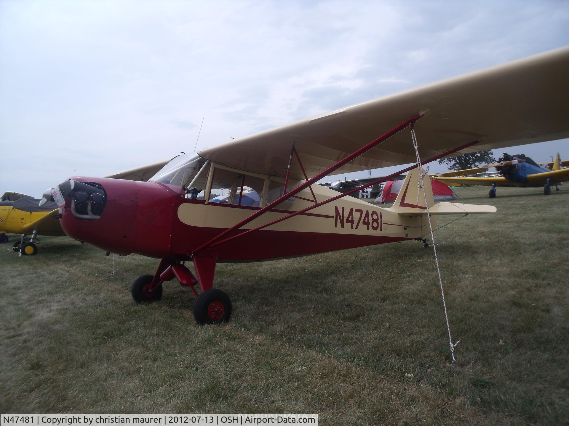N47481, 1943 Taylorcraft DCO-65 C/N 5082, talorcraft