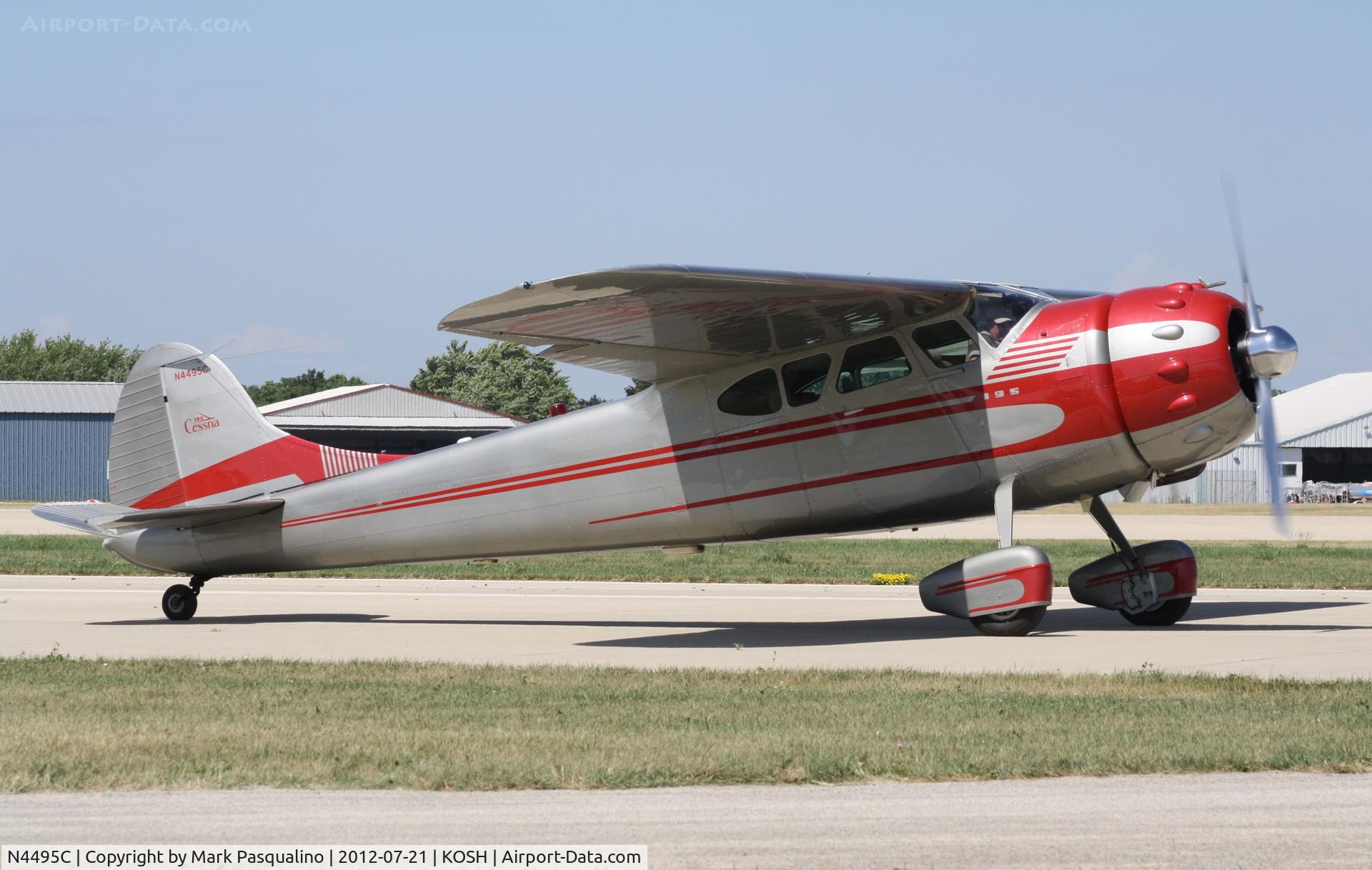 N4495C, 1953 Cessna 195 C/N 16079, Cessna 195