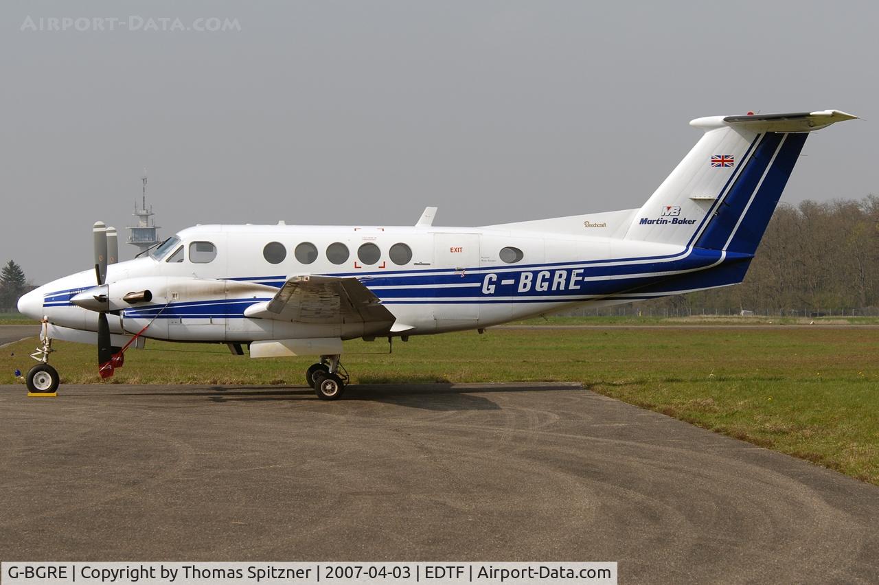 G-BGRE, 1979 Beech 200 Super King Air C/N BB-568, parked at QFB ramp