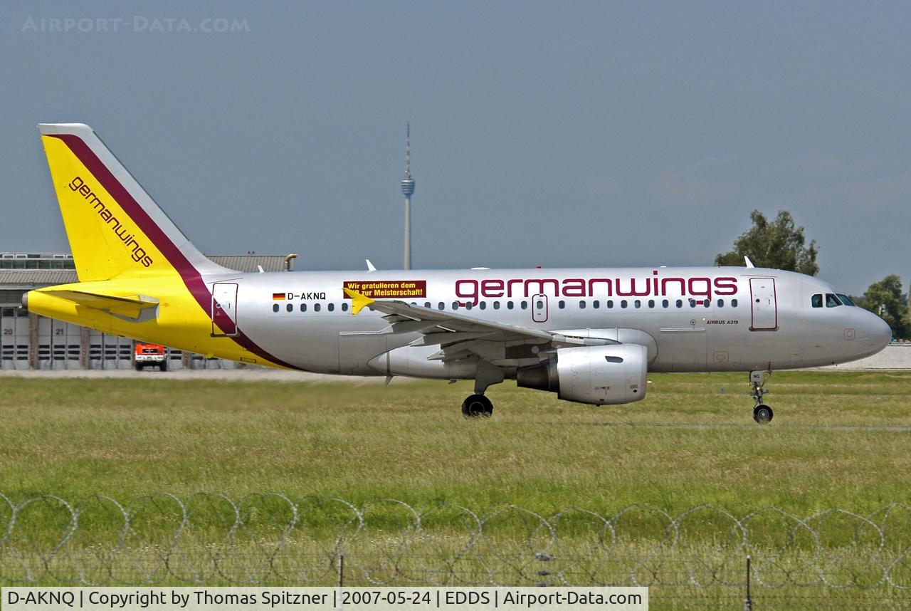 D-AKNQ, 2000 Airbus A319-112 C/N 1170, with 