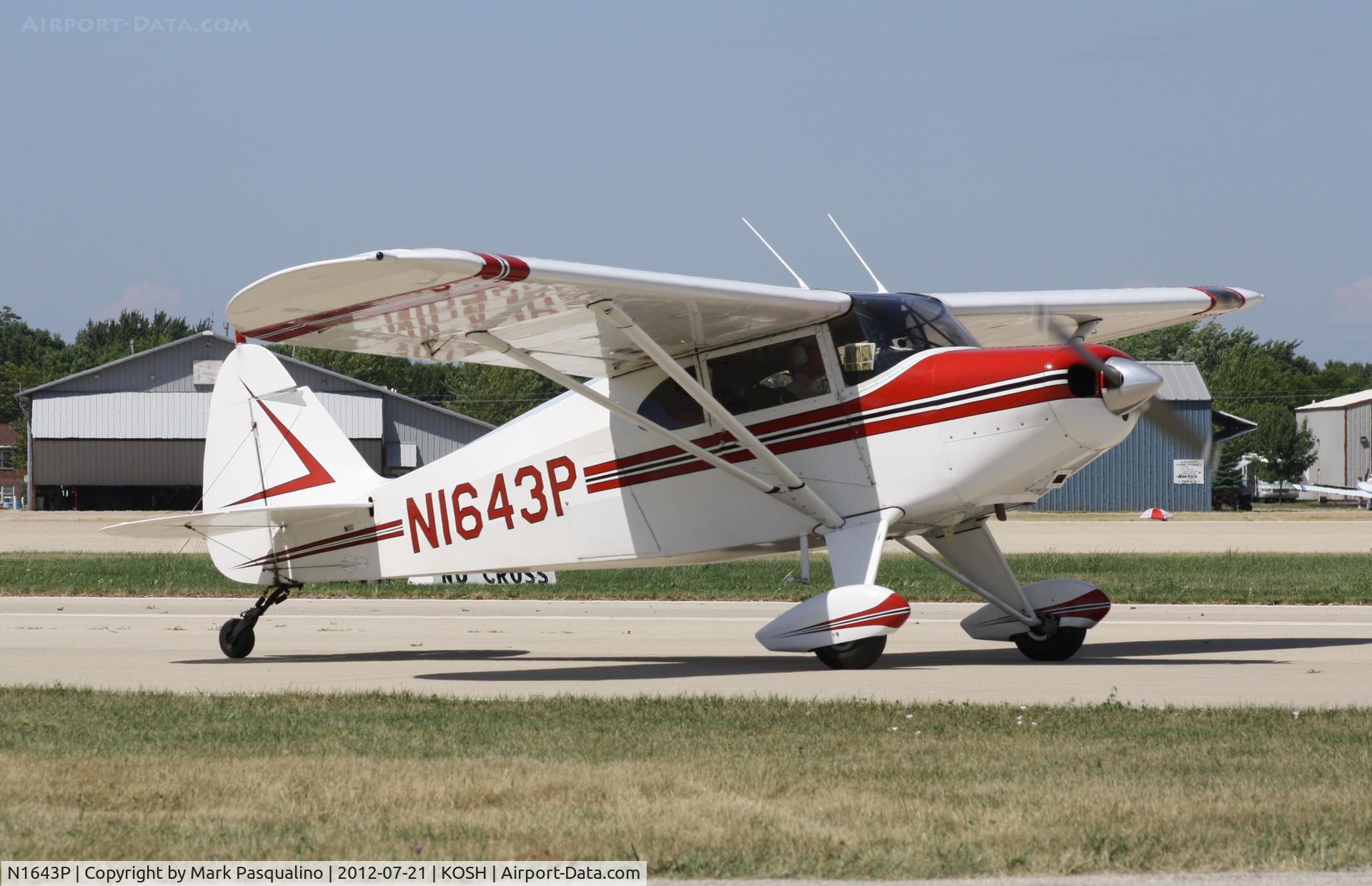 N1643P, 1954 Piper PA-22-150 C/N 22-2459, Piper PA-22-150